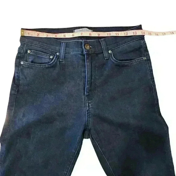 Principle Denim Innovators Gem Frayed Hem High-Rise Dark Wash Skinny Jeans - Picture 3 of 9